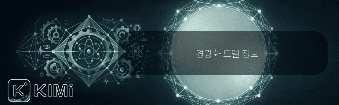 경량화 모델 정보