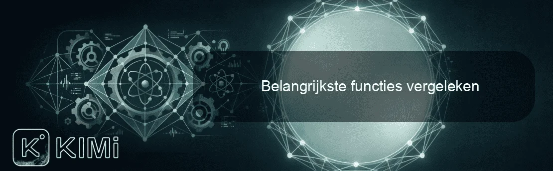 Belangrijkste functies vergeleken