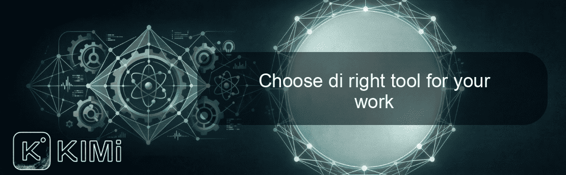 Choose di right tool for your work