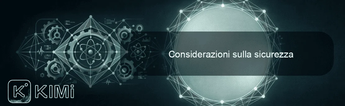Considerazioni sulla sicurezza