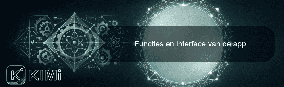 Functies en interface van de app