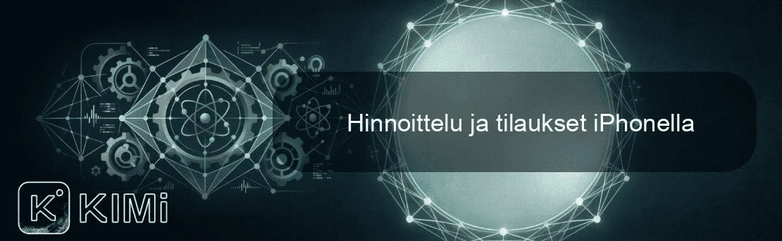 Hinnoittelu ja tilaukset iPhonella