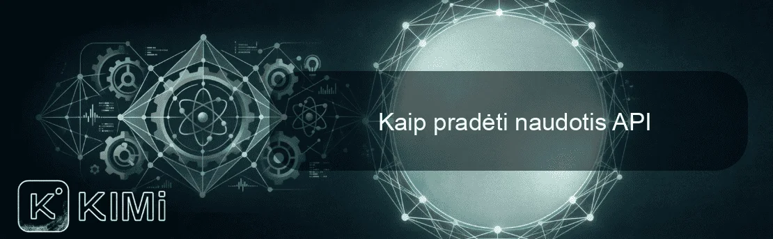 Kaip pradėti naudotis API