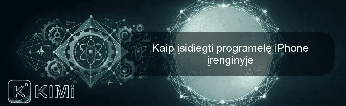 Kaip įsidiegti programėlę iPhone įrenginyje