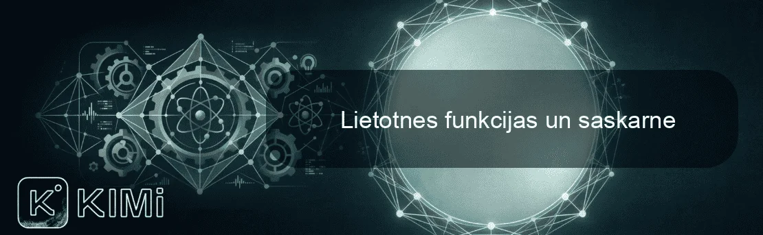 Lietotnes funkcijas un saskarne
