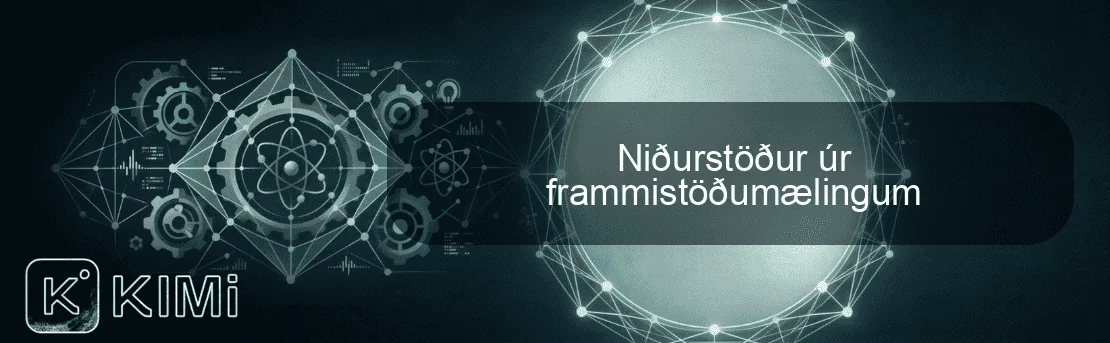 Niðurstöður úr frammistöðumælingum