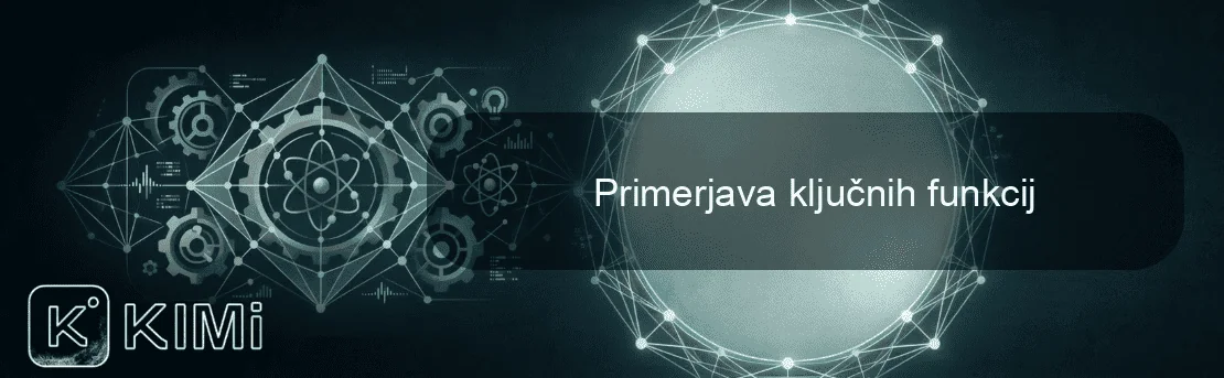 Primerjava ključnih funkcij