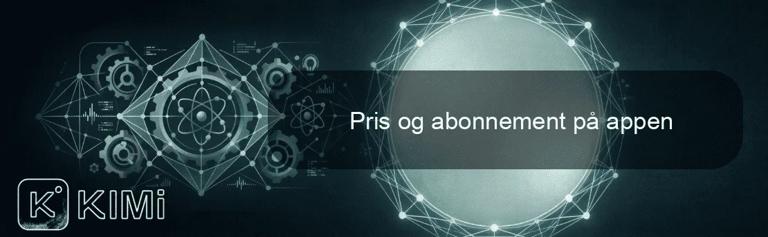 Pris og abonnement på appen