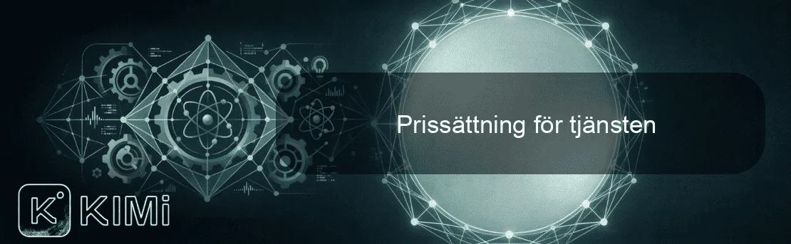 Prissättning för tjänsten