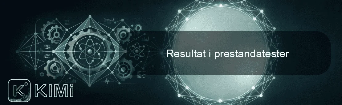 Resultat i prestandatester