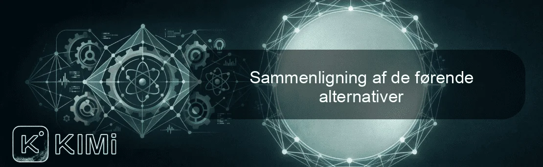 Sammenligning af de førende alternativer