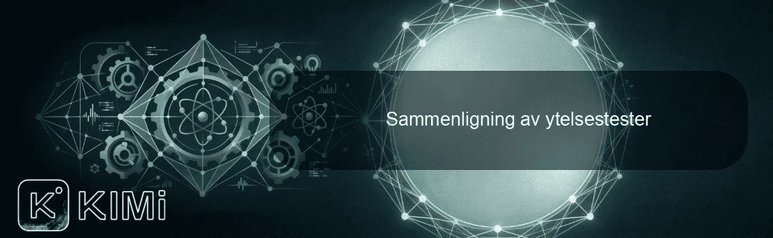 Sammenligning av ytelsestester
