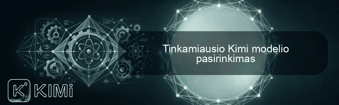 Tinkamiausio Kimi modelio pasirinkimas