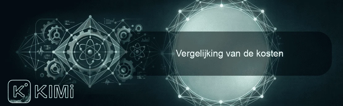 Vergelijking van de kosten