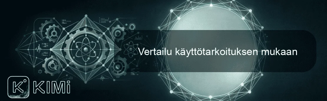 Vertailu käyttötarkoituksen mukaan